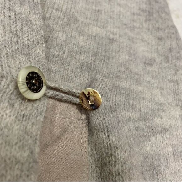 ANTHROPOLOGIE Angel Of The North Pure Lambswool Long Cardigan / Sweater Stripe - Picture 9 of 10